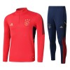 Ajax Amsterdam Quarter Zip Training Sweatshirts 2022-23 Rote Für Kinder